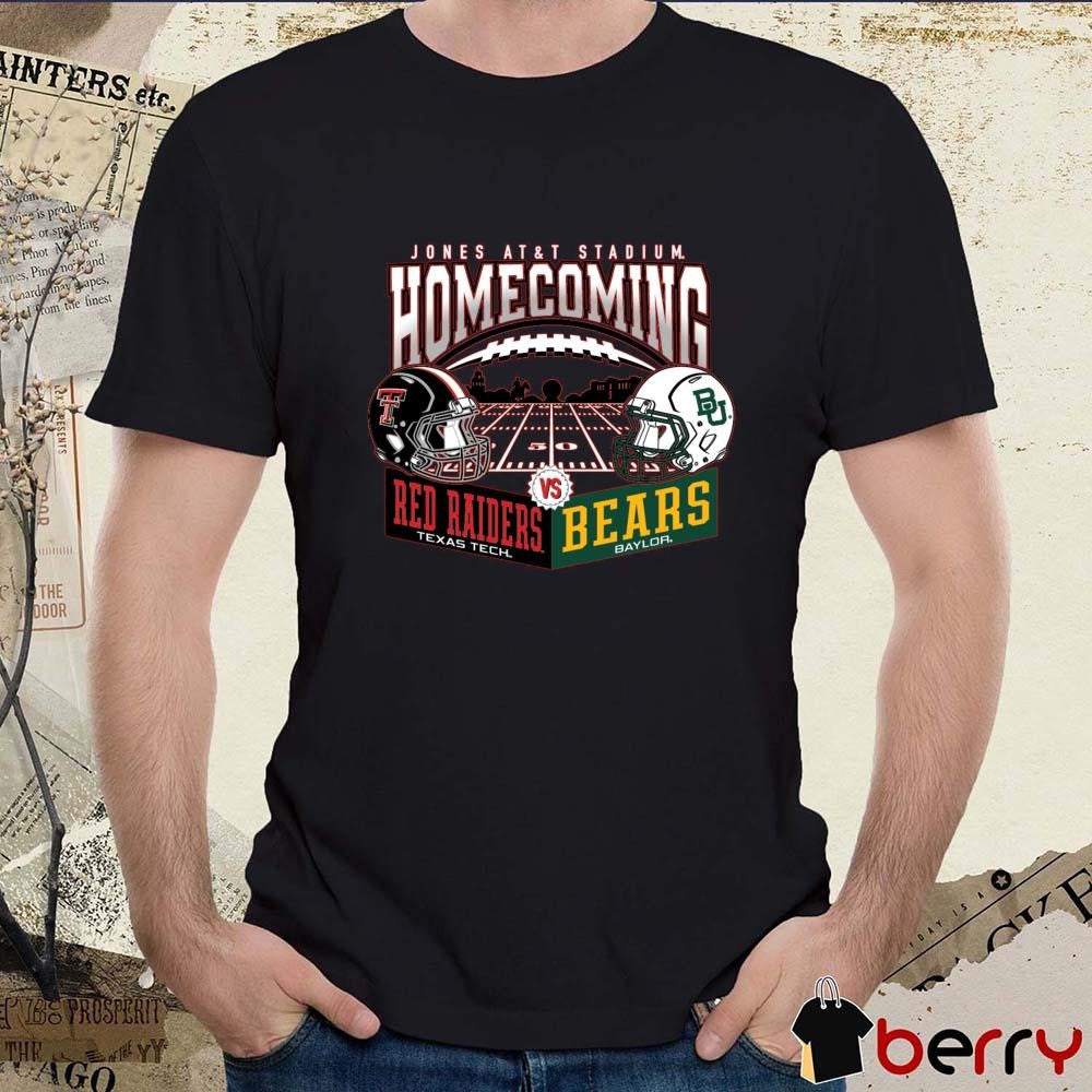 Texas Tech Red Raiders Vs Baylor Bears Helmet Jones AT&T Stadium Homecoming 2024 t-shirt