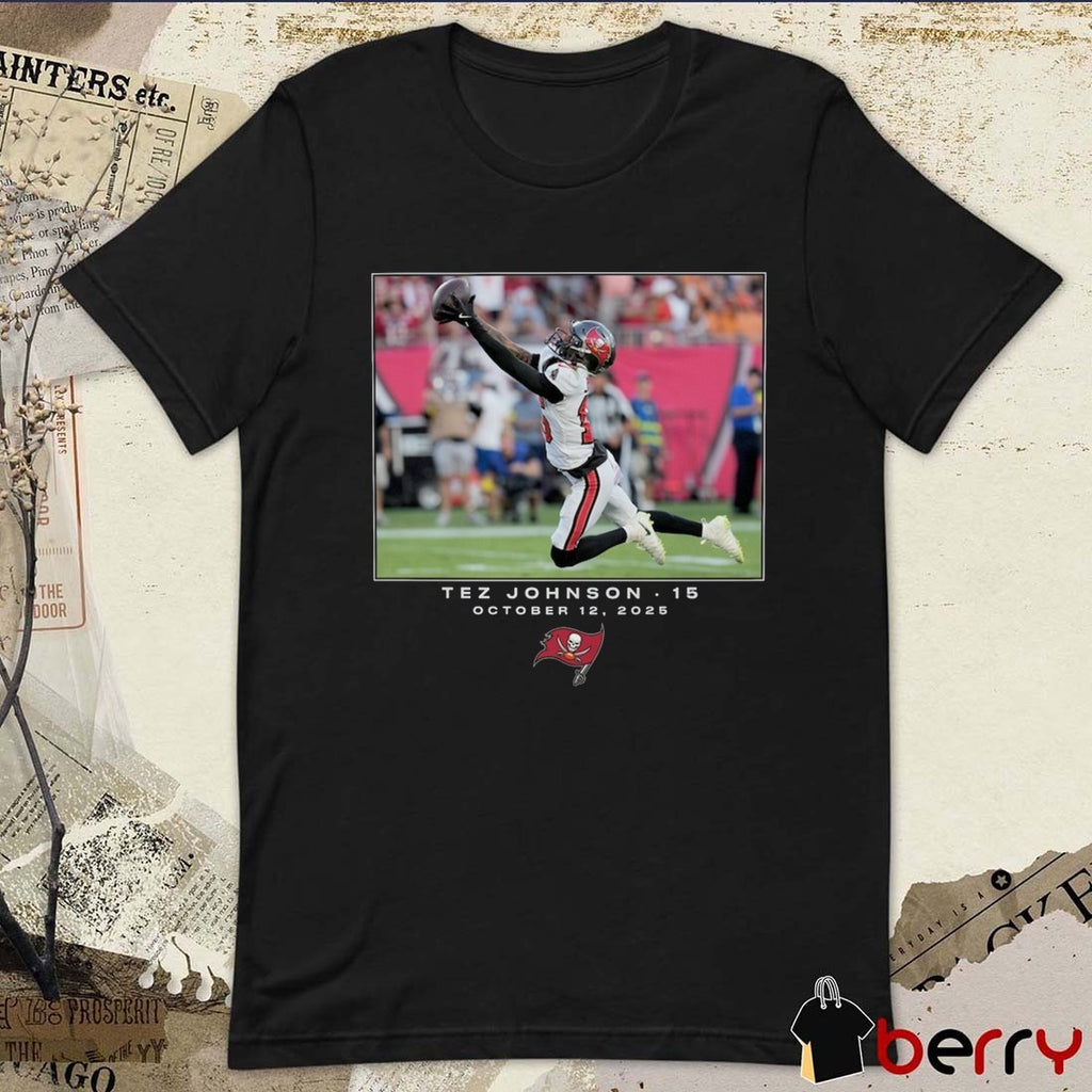 Tez Johnson Tampa Bay Buccaneers NFL Flash Features Week 6 October 12 2025 t-shirt