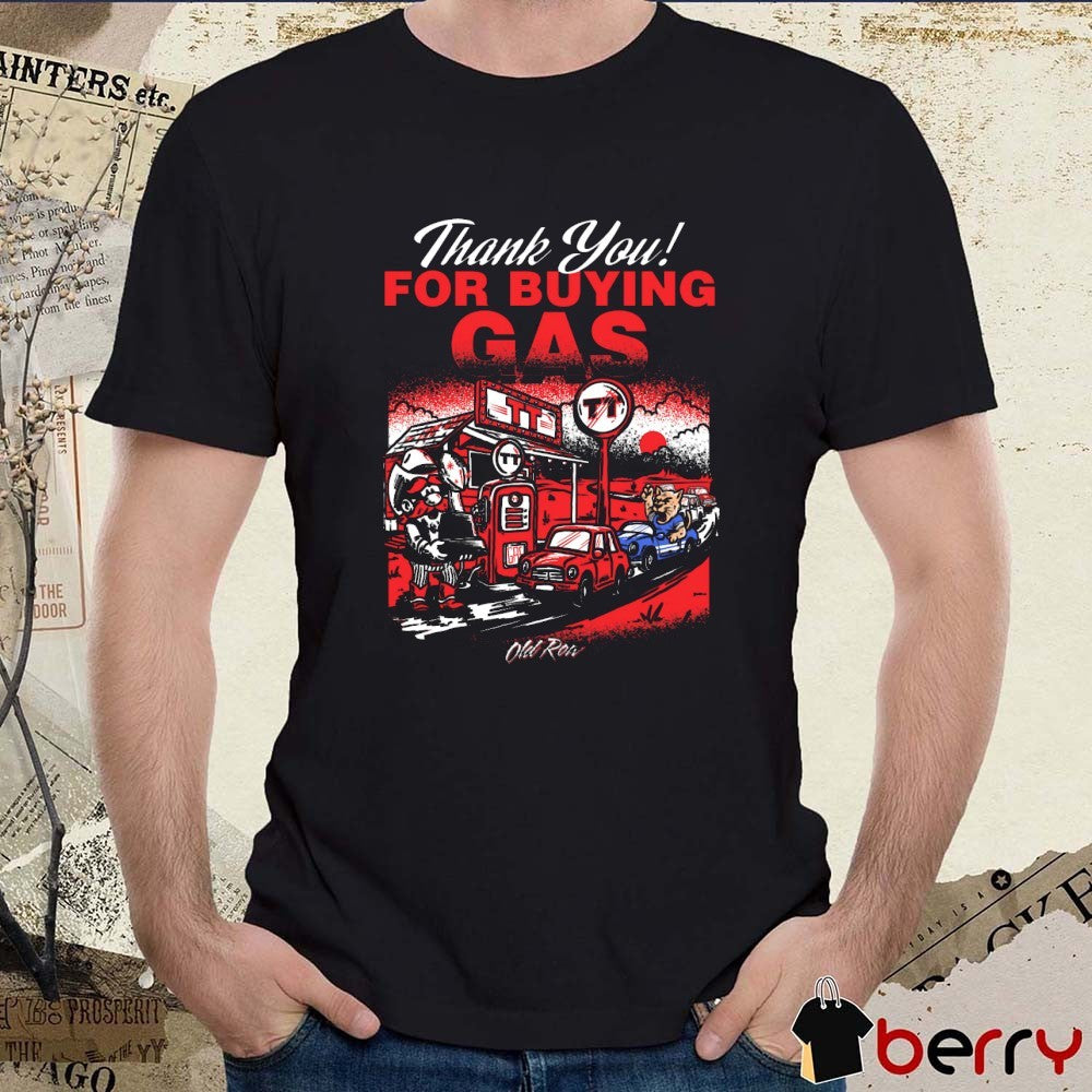 Thank You For Buying Gas Texas Tech Red Raiders Vs Byu Cougars Mascots t-shirt