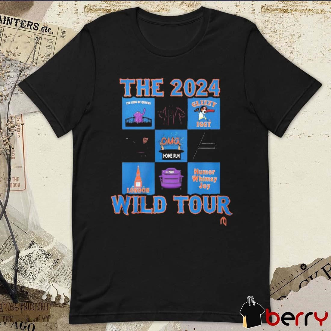 The 2024 Wild Tour Glizzy Iggy Omg London Humer Whimsy Joy t-shirt