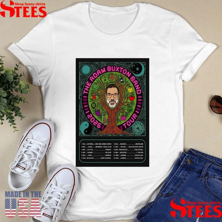 The Adam Buxton Band Spring 2026 Tour T-shirt