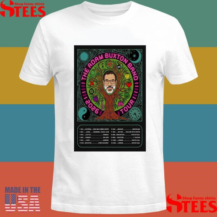 The Adam Buxton Band Spring 2026 Tour T-shirt
