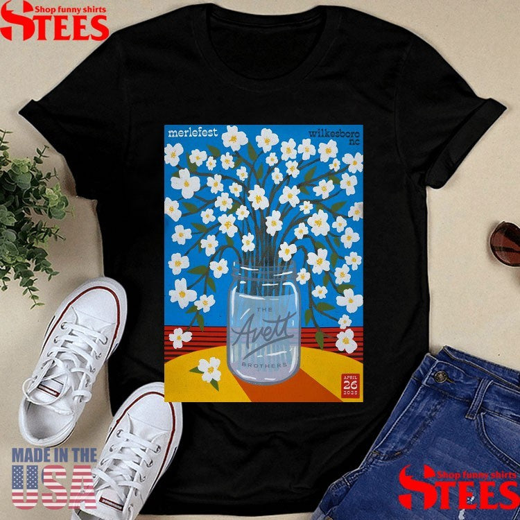 The Avett Brothers Merlefest Wilkesboro, Nc April 26 2025 Concert Poster Shirts