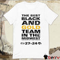 The Best Black And Gold Team In The Midwest And Music City Bowl Champs Missouri Tigers vs Iowa Hawkeyes 27 – 24 Score t-shirt