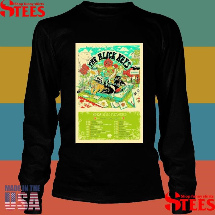 The Black Keys No Rain No Flowers Europe Tour 2025 T-shirt