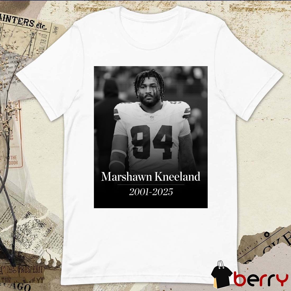 The Cowboys Announced Defensive End Marshawn Kneeland Died At The Age Of 24 2002 – 2025 Sports Illustrated Poster t-shirt
