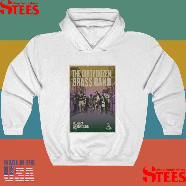 The Dirty Dozen Brass Band In Ventura Ca On Dec 28 2025 T-shirt