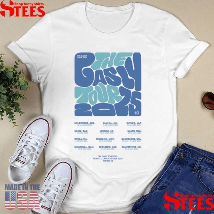 The Gasly Tour 2025 Number 10 T-shirt