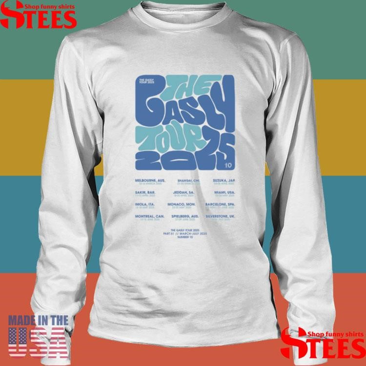 The Gasly Tour 2025 Number 10 T-shirt