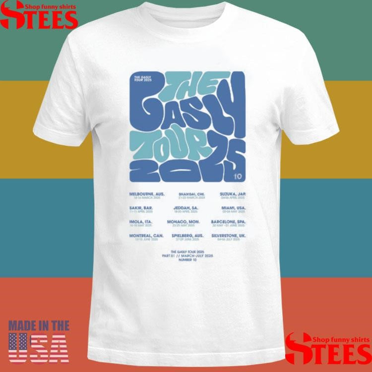 The Gasly Tour 2025 Number 10 T-shirt