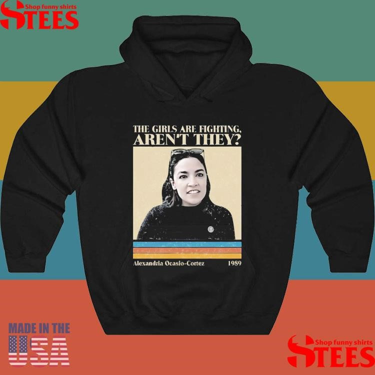 The Girls Are Fighting Aoc On Trump Musk T-shirt