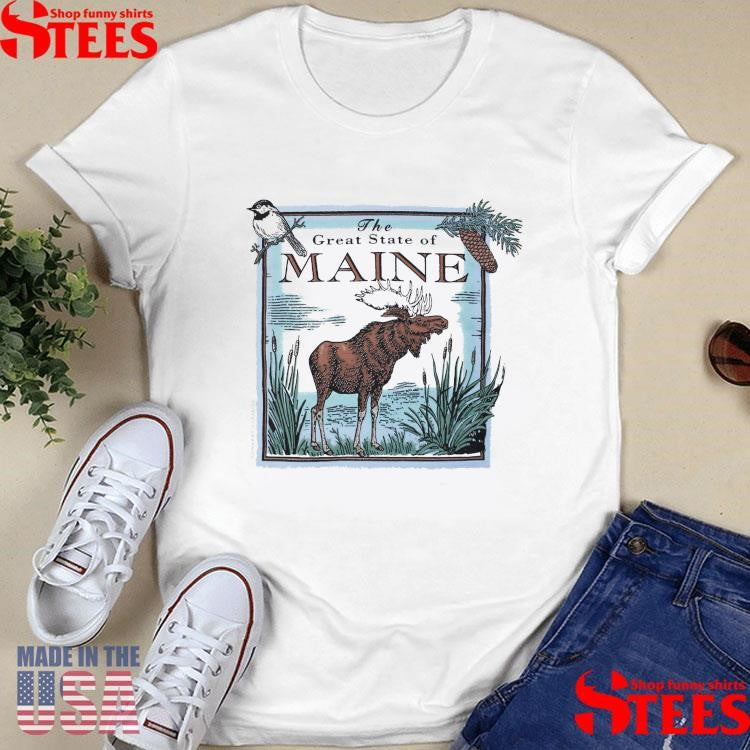 The Great State Of Maine Adult Natural Shirts