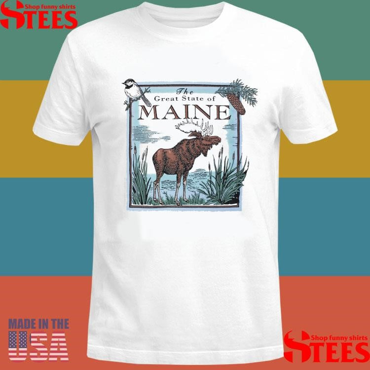 The Great State Of Maine Adult Natural Shirts