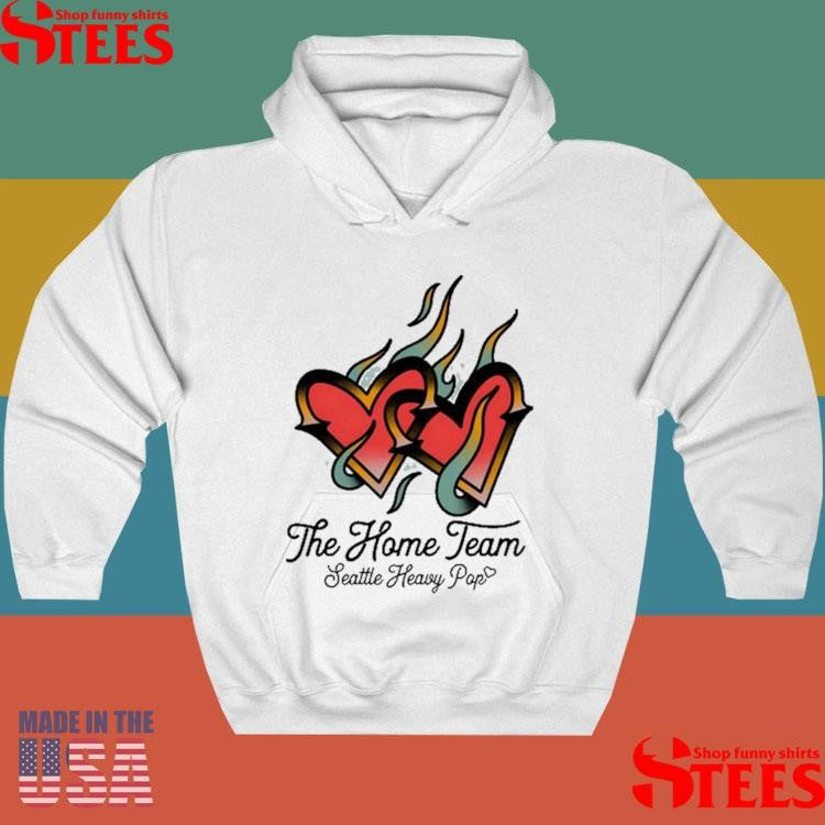 The Home Team Seattle Heavy Pop Burning Hearts T-Shirts