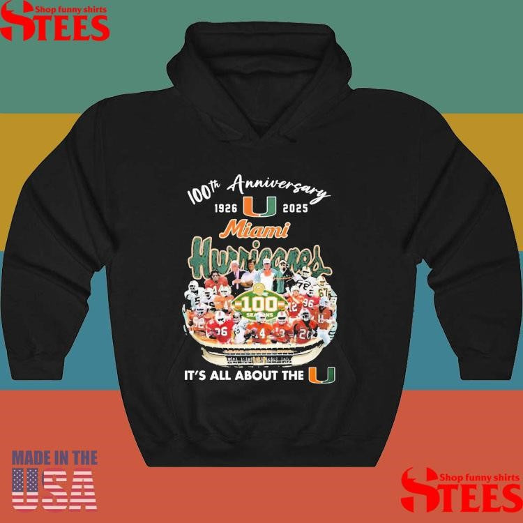 The Hurricane Canes Miami 100th Seasons 1926-2025 T-shirt