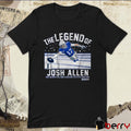 The Legend Of Josh Allen First QB With Pass Rush And Receiving TD’s In The Same Game Buffalo Bills t-shirt
