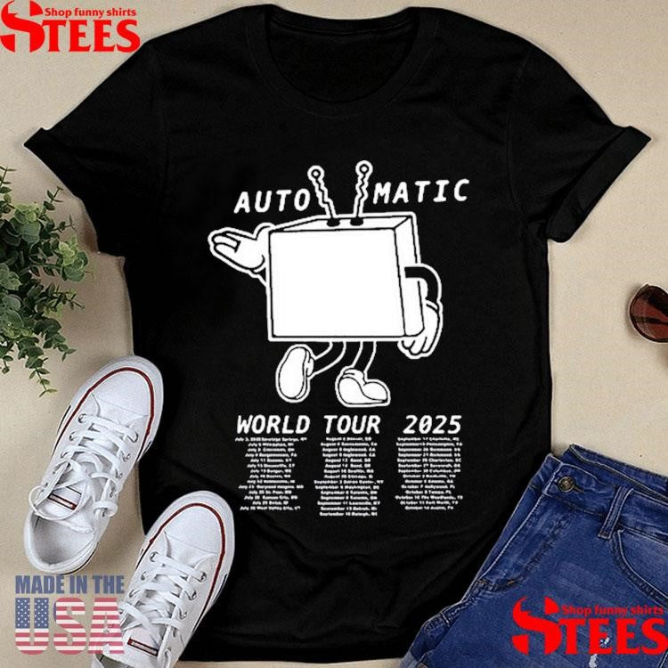 The Lumineers 2025 Automatic World Tour T-shirt