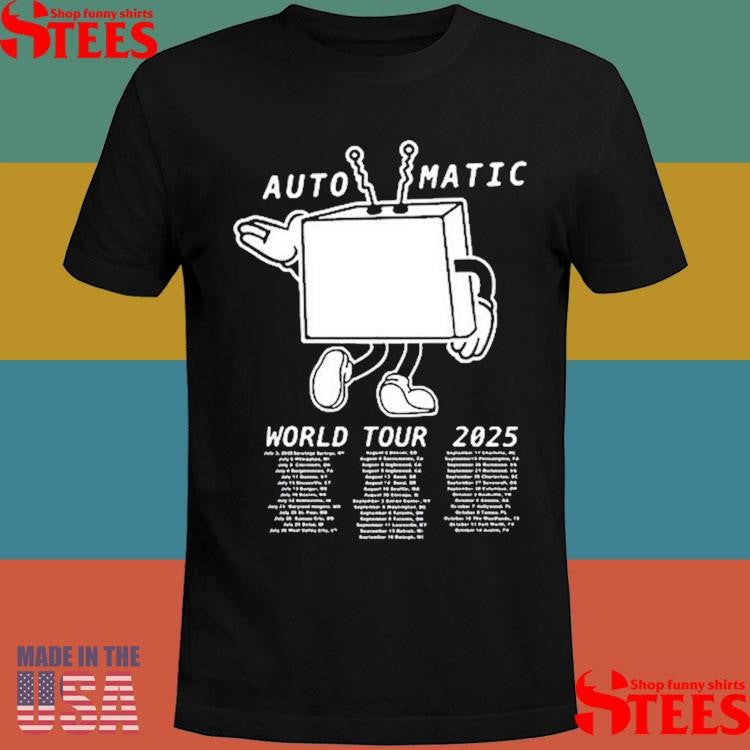 The Lumineers 2025 Automatic World Tour T-shirt