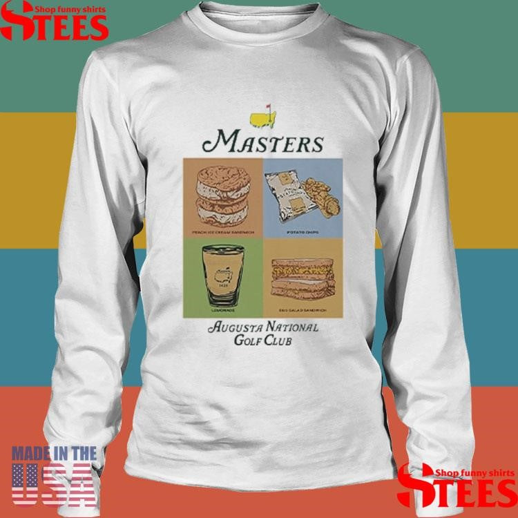 The Masters Augusta National Golf Club Food List Shirts