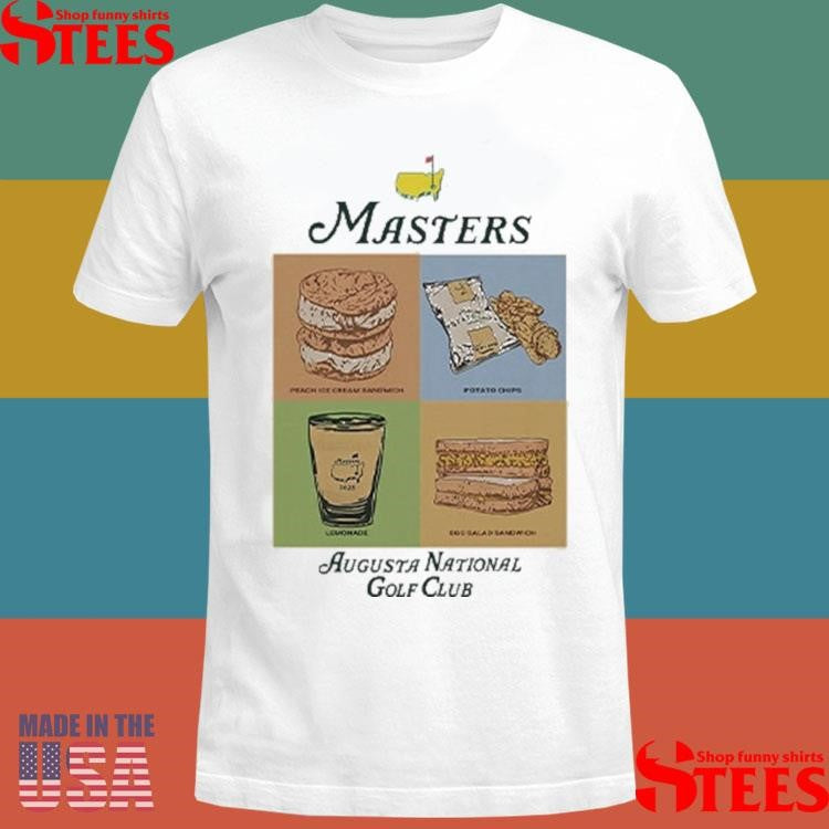 The Masters Augusta National Golf Club Food List Shirts
