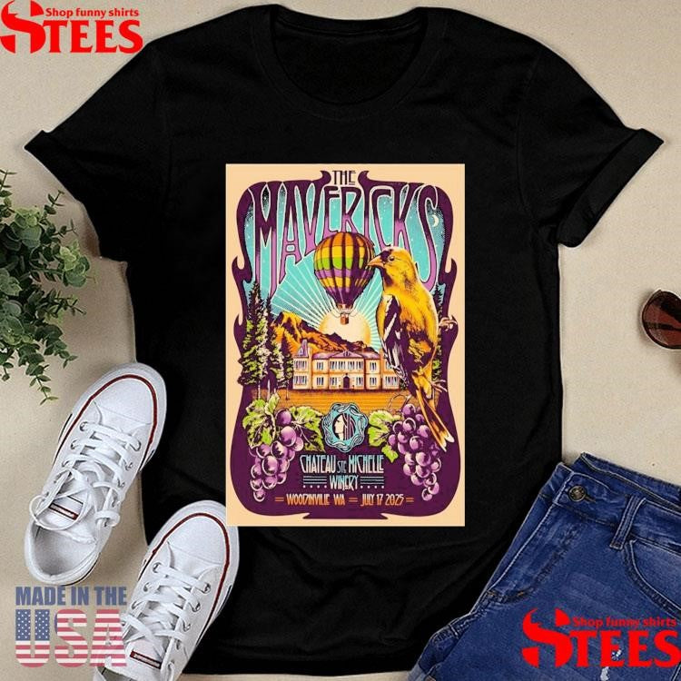The Mavericks Chateau Ste Michelle Winery Woodinville Wa July 17 2025 T-shirt