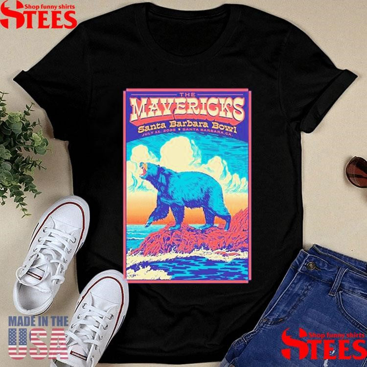 The Mavericks Show At Santa Barbara Bowl, Santa Barbara July 11th 2025 T-shirt