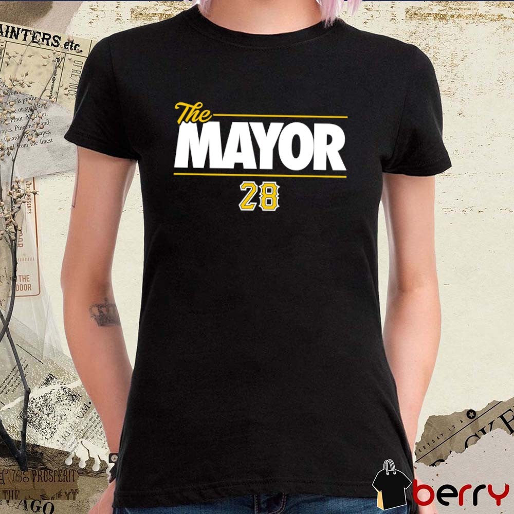 The Mayor 28 Jake Mangum 2026 MLB Pittsburgh Pirates t-shirt