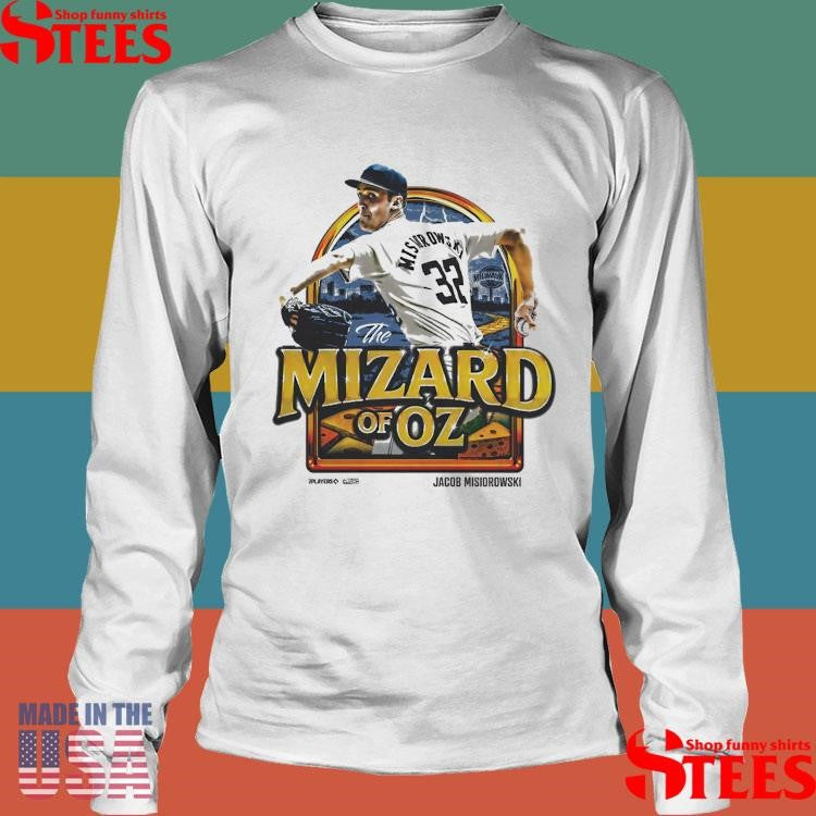 The Mizard Of Oz Jacob Misiorowski Milwaukee Brewers Mlbpa Retro Painting T-shirt