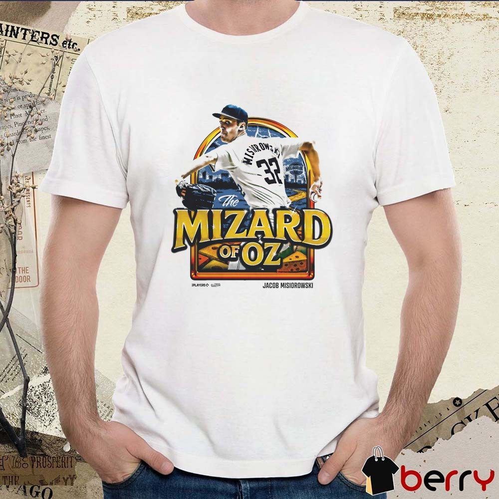 The Mizard of Oz Jacob Misiorowski Milwaukee Brewers MLBPA Retro Painting t-shirt