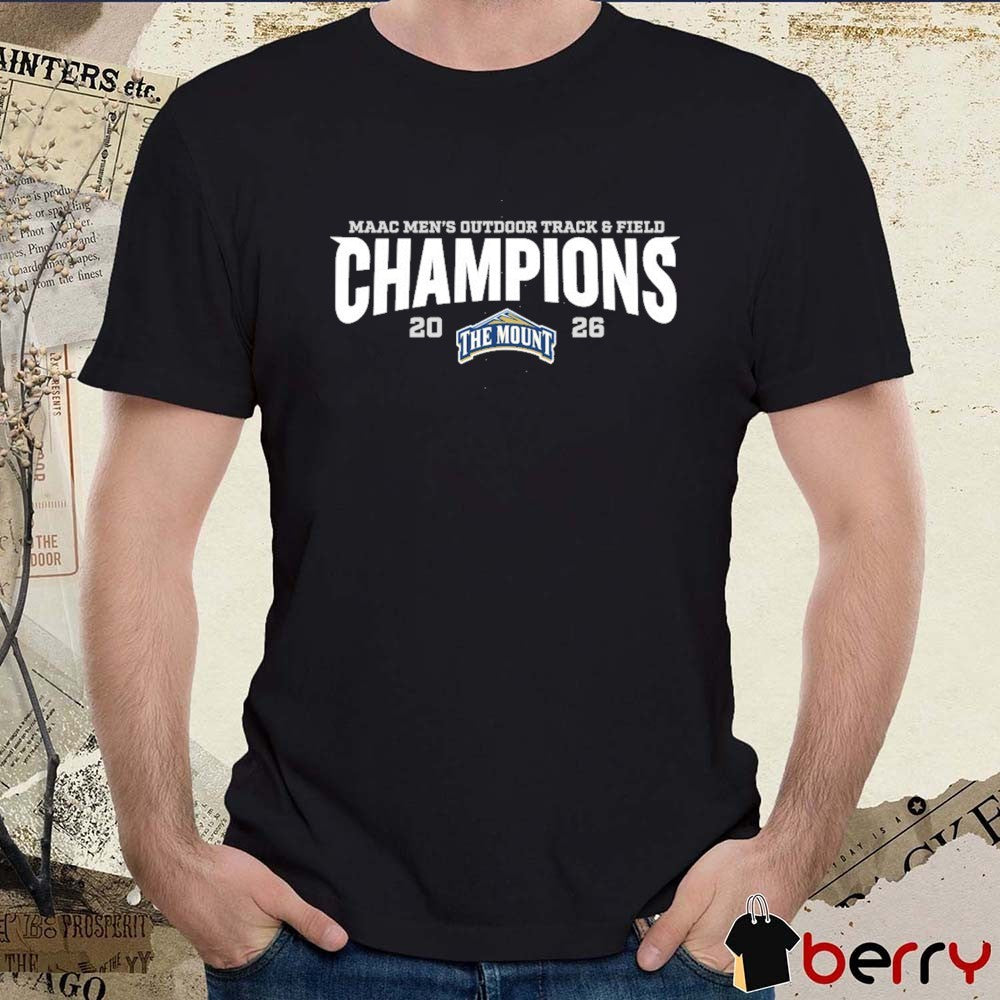 The Mount St. Mary’s University – 2026 NAAC Men’s Outdoor Track & Field Champions t-shirt