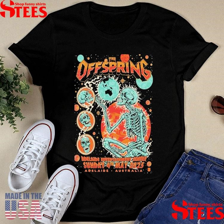 The Offspring Adelaide Entertainment Centre In Adelaide, Australia May 4 2025 Tour Shirts