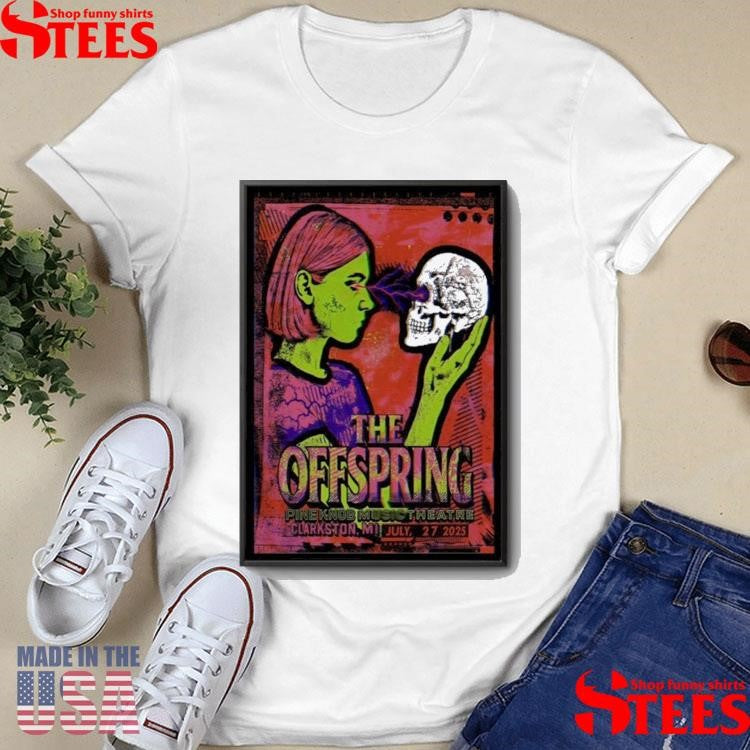 The Offspring Live Show July 27 2025 Clarkston Mi T-shirts