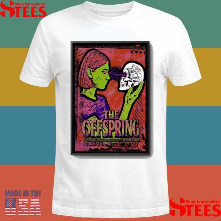 The Offspring Live Show July 27 2025 Clarkston Mi T-shirts