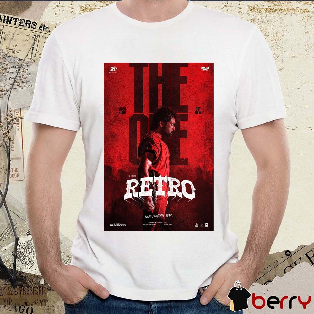 The One Song from Retro Love Laughter War Video Song Out Now In Cinemas May 25 2025 Poster t-shirt