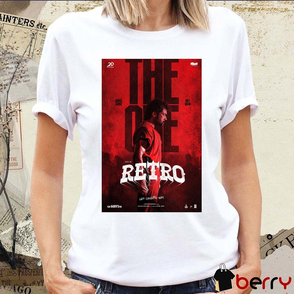 The One Song from Retro Love Laughter War Video Song Out Now In Cinemas May 25 2025 Poster t-shirt