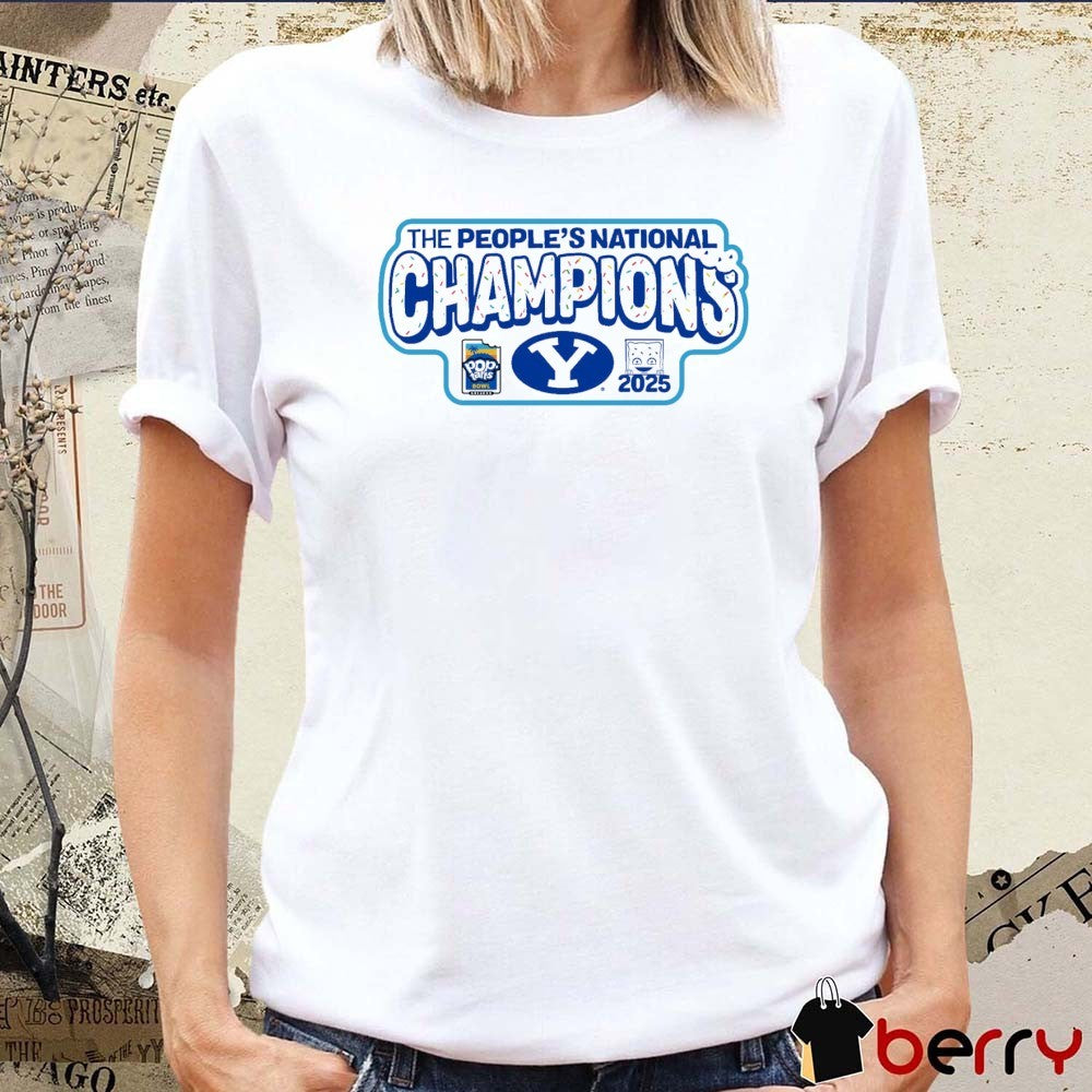 The People’s National Champions 2025 Pop-tarts Bowl Byu Cougars Champs t-shirt
