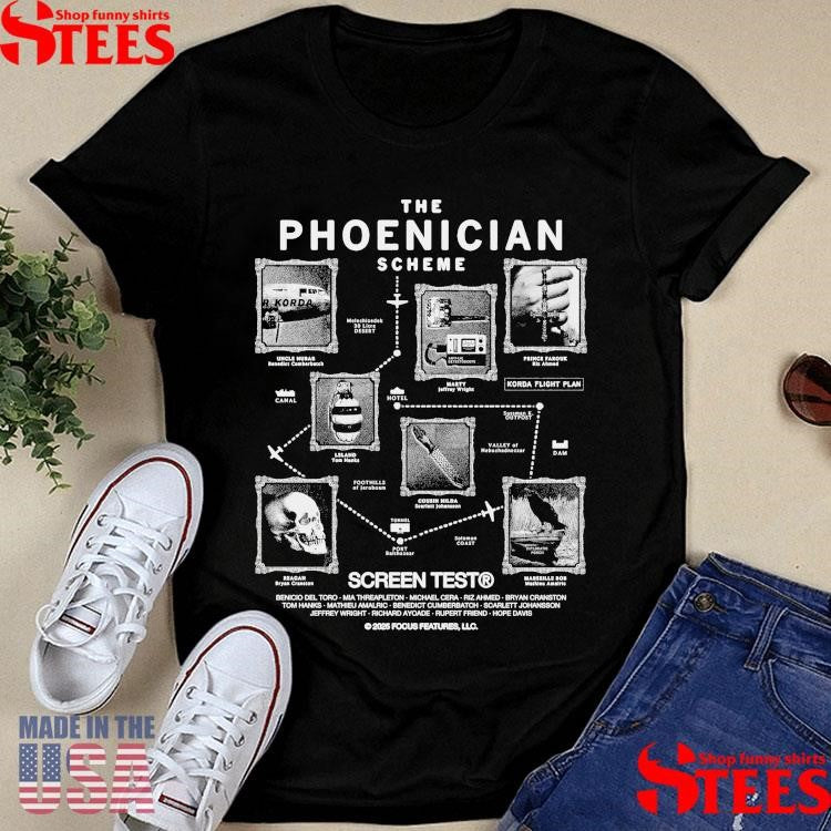 The Phoenician Scheme Screen Test Shirts