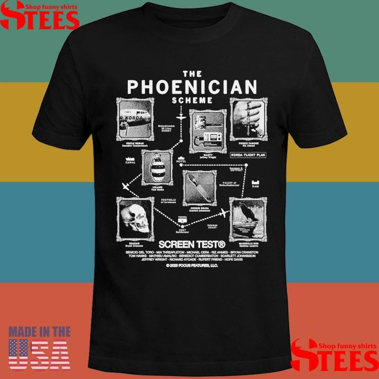 The Phoenician Scheme Screen Test Shirts