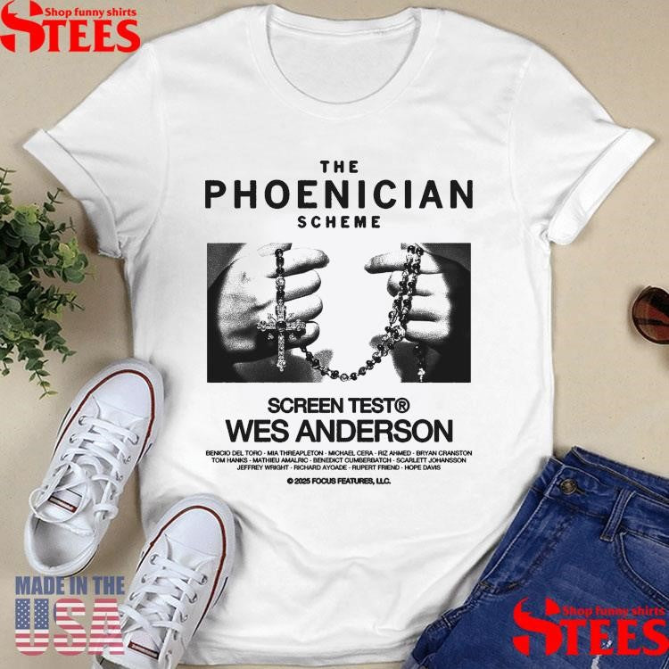 The Phoenician Scheme Screen Test Wes Anderson Shirts