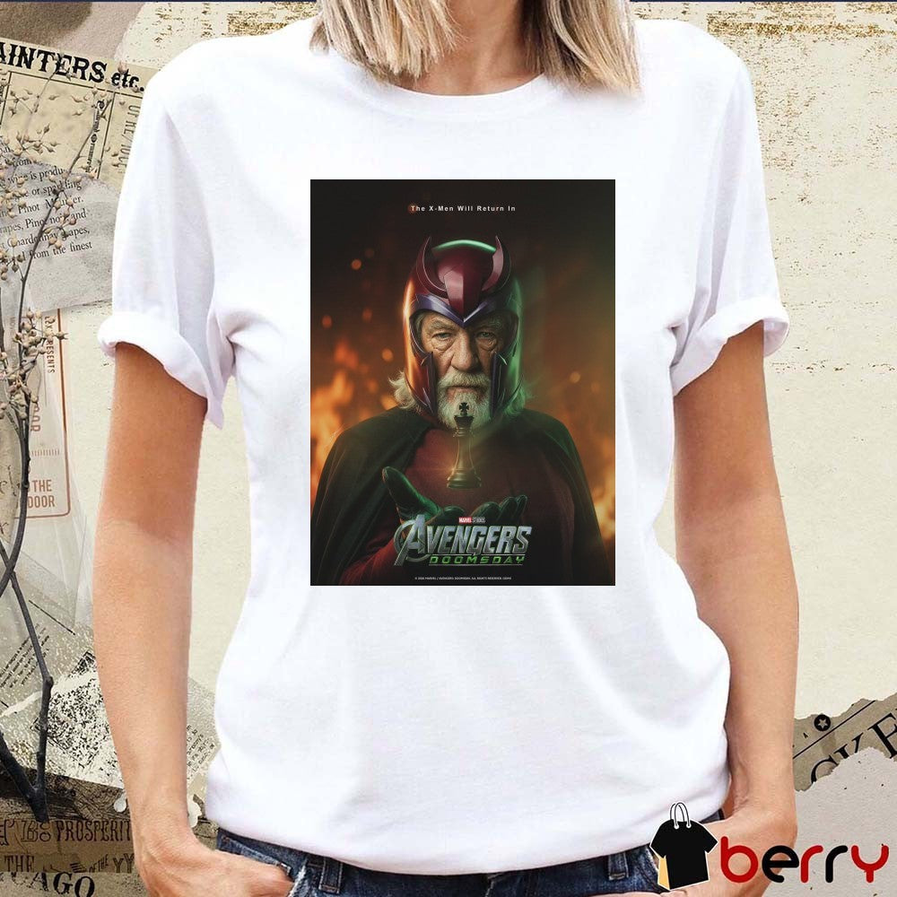 The Return Of The X-Men Avengers Doomsday Ian McKellen Poster t-shirt