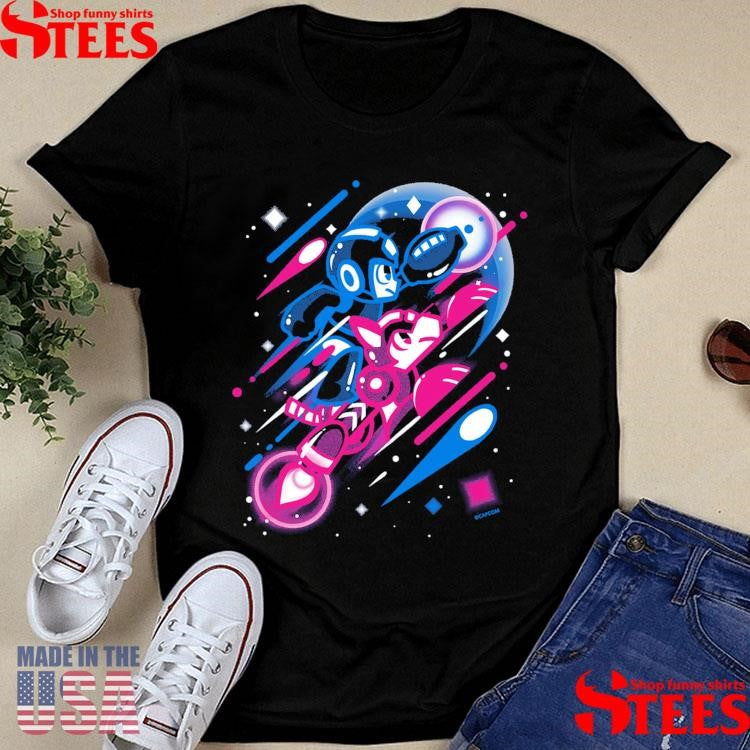 The Rockman Is Here Mega Man T-shirt