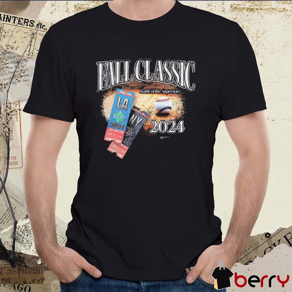 The Superstar Matchup Fall Classic Battle Of The Superstars 2024 LA Dodgers Vs NY Yankees MLB t-shirt
