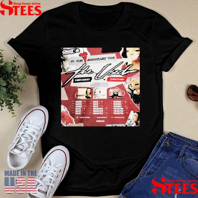 The Used Fall 25th Anniversary Tour 2025 Shirts