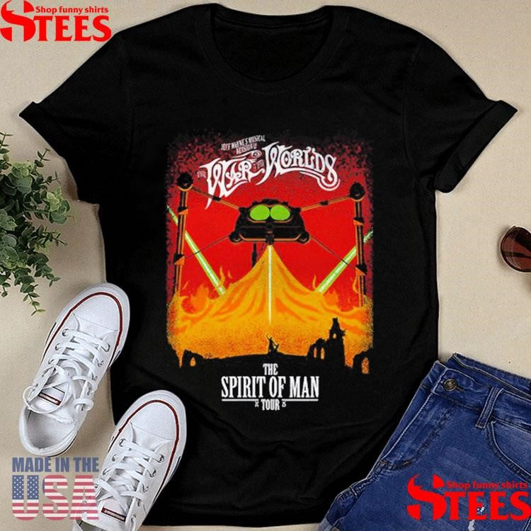 The War Of The Worlds Uk Spirit Of Man Tour 2025 Shirts