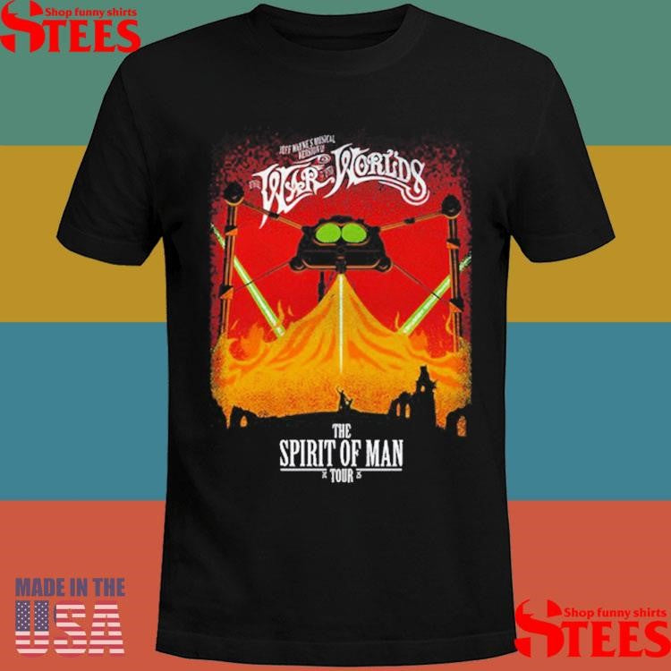 The War Of The Worlds Uk Spirit Of Man Tour 2025 Shirts
