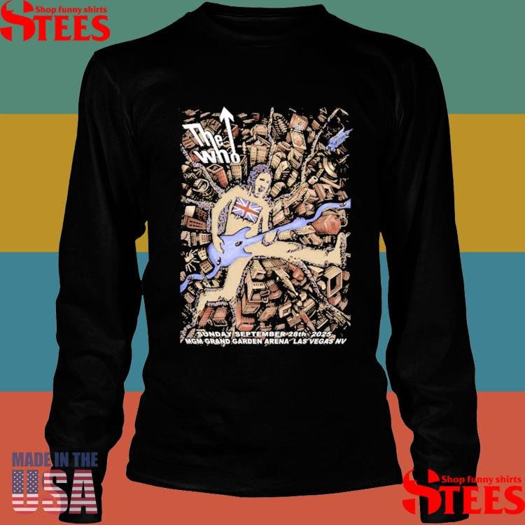 The Who Las Sunday September 28th 2025 Mgm Grand Garden Arena Las Vegas Nv T-shirt