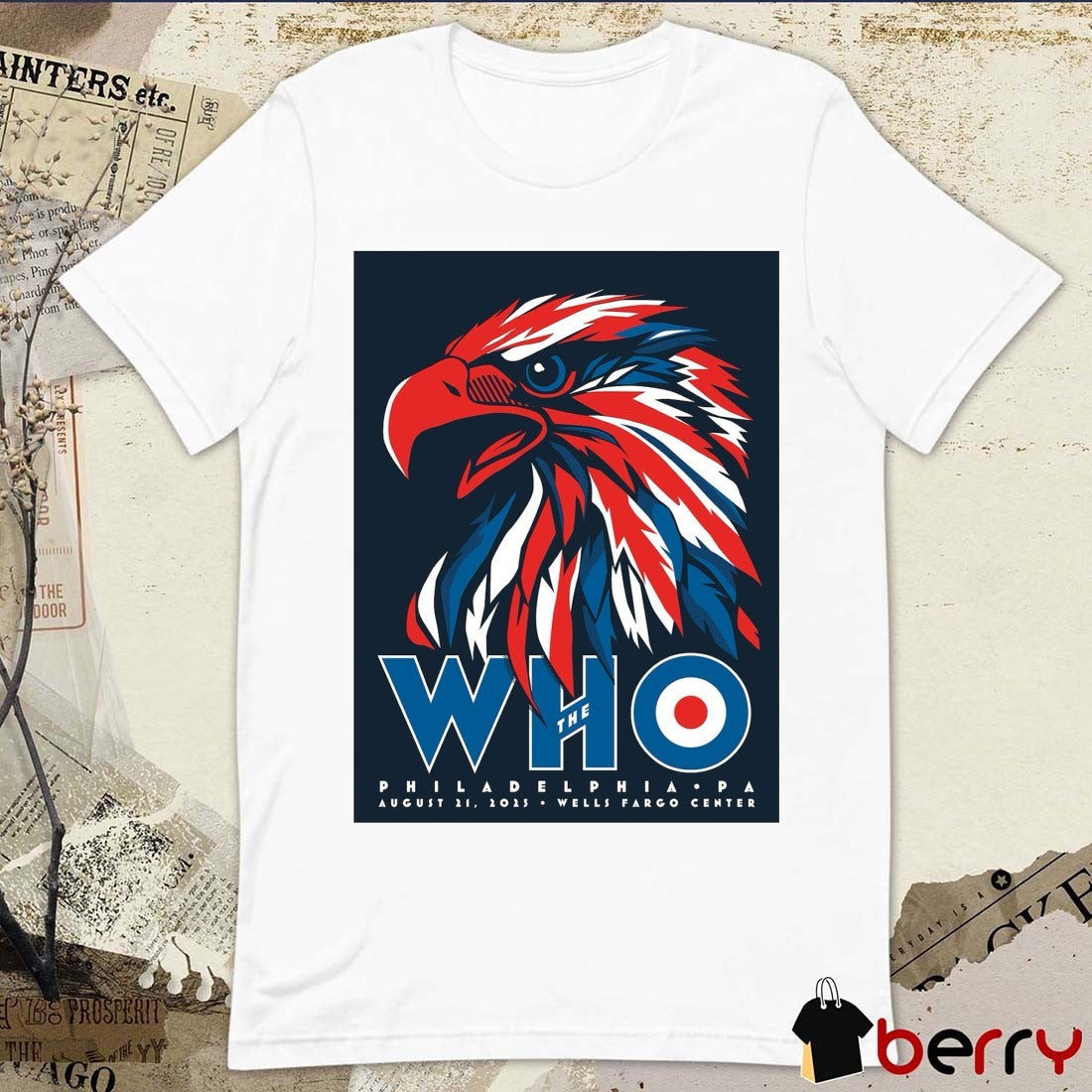 The Who Philadelphia PA August 21 2025 Wells Fargo Center Poster t-shirt