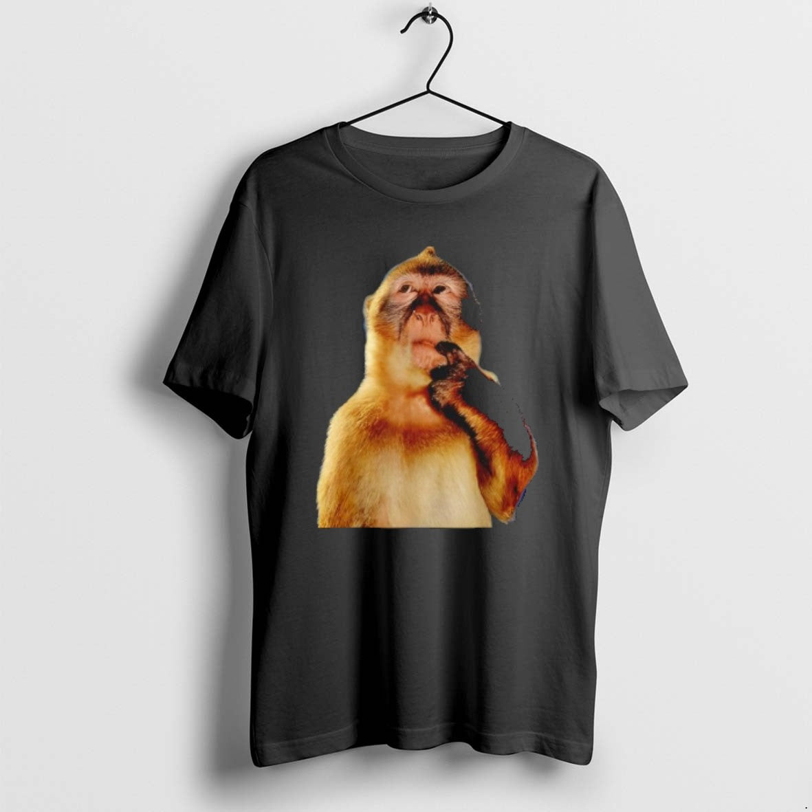Official Thinking Monkey Funny Meme Cute T-Shirts, Hoodie, Sweatshirt | CiraTrend.com