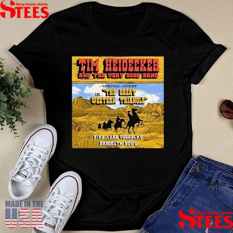 Tim Heidecker & The Very Good Band In The Great Western Triangle 2025 Tour Shirts