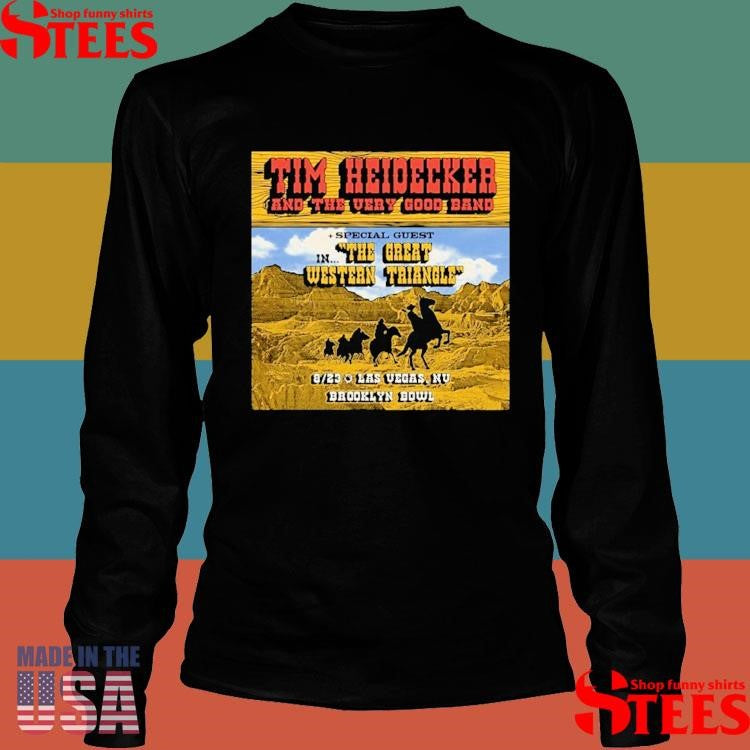 Tim Heidecker & The Very Good Band In The Great Western Triangle 2025 Tour Shirts